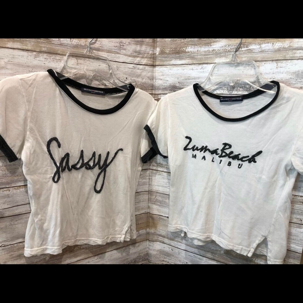 2 Brandy Melville tops o/s